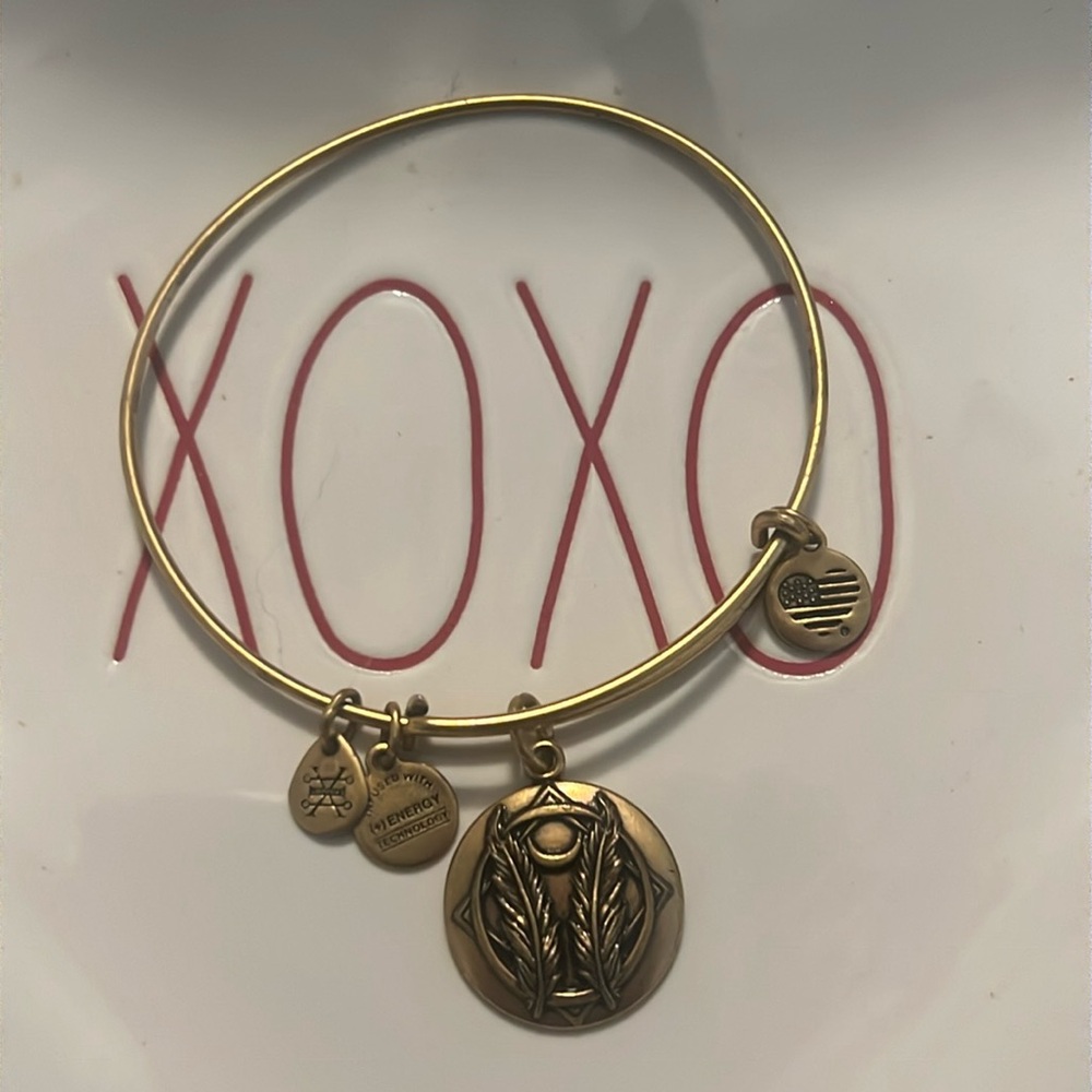 Alex and Ani Godspeed gold bracelet